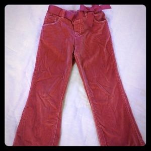 Old Navy velvet pants with bow size 5t girls